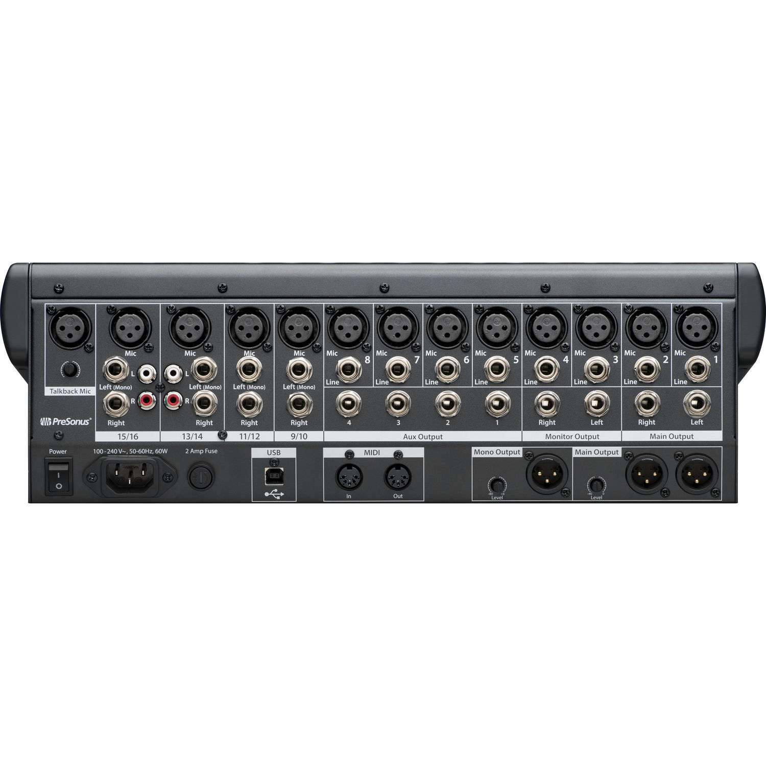 Presonus StudioLive 1602 USB Performance and Recording Digital Mixer