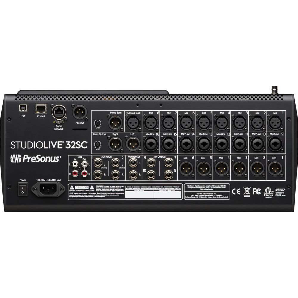 Presonus StudioLive 32SC 32 Channel Digital Mixer with USB Audio Interface