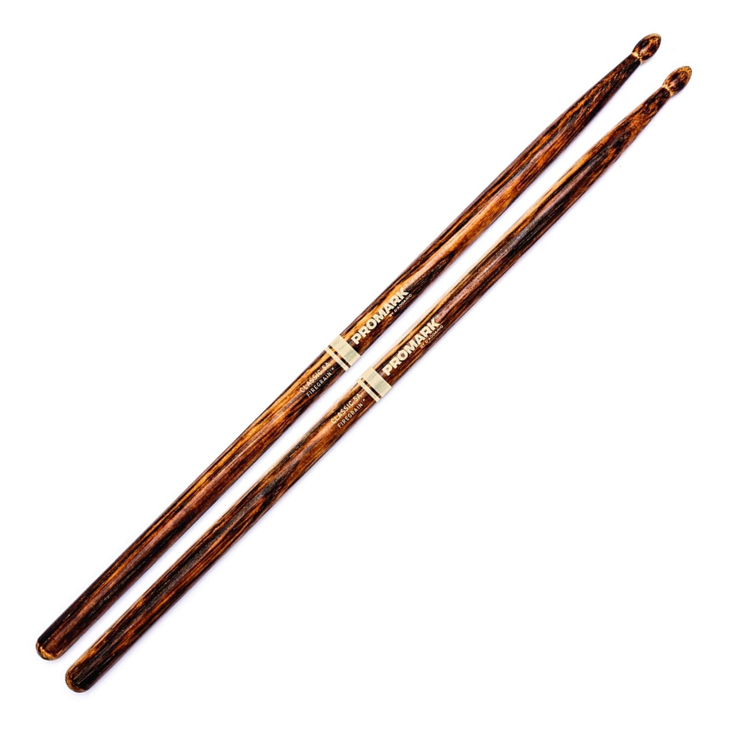 Promark TX5AW-FG FireGrain Classic 5A Drumsticks Oval Tip