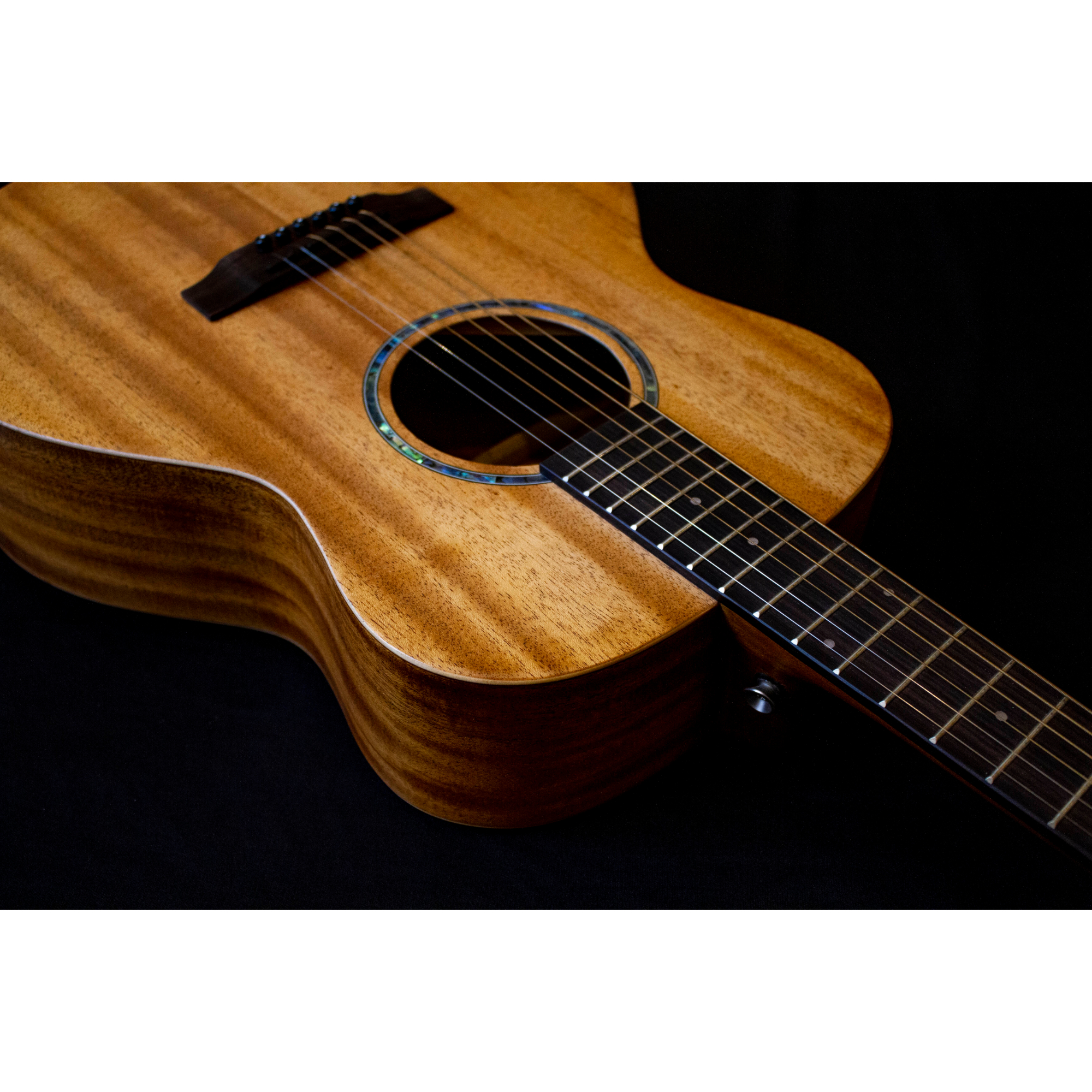 Richtone RT BG2 EQ NA Travel Electro Acoustic Guitar - All Mahogany