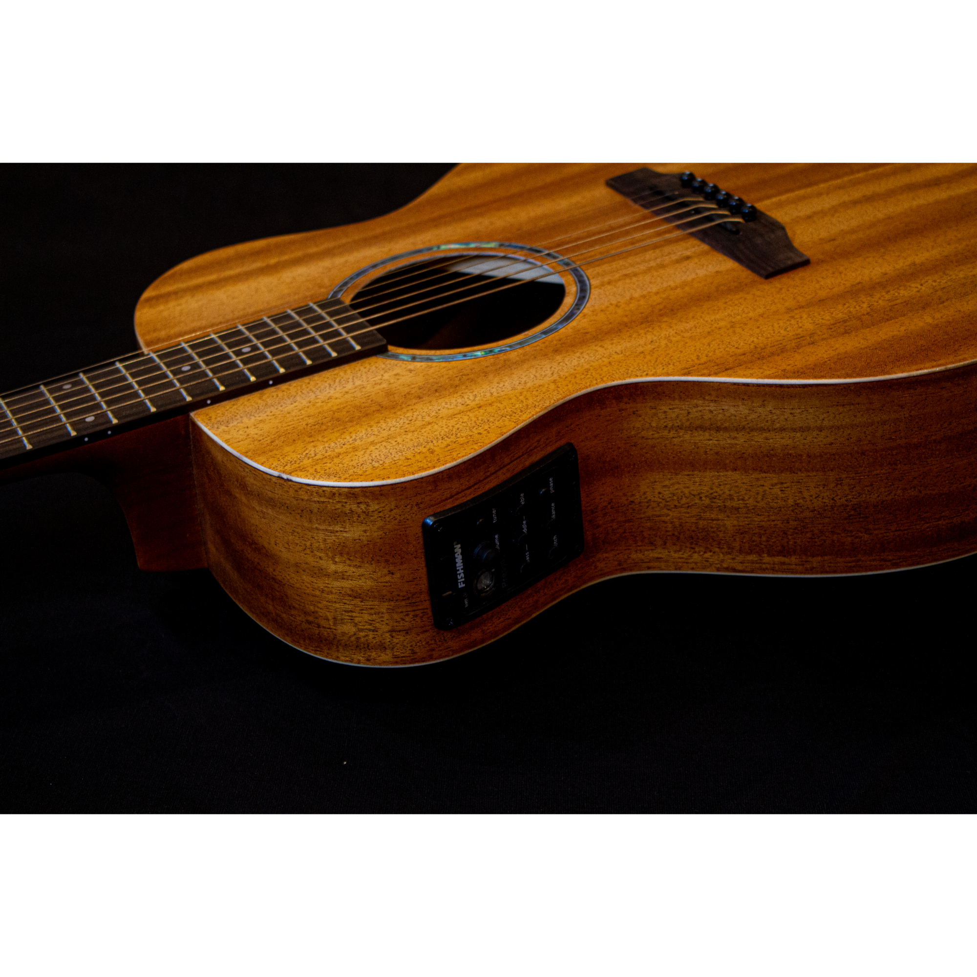 Richtone RT BG2 EQ NA Travel Electro Acoustic Guitar - All Mahogany