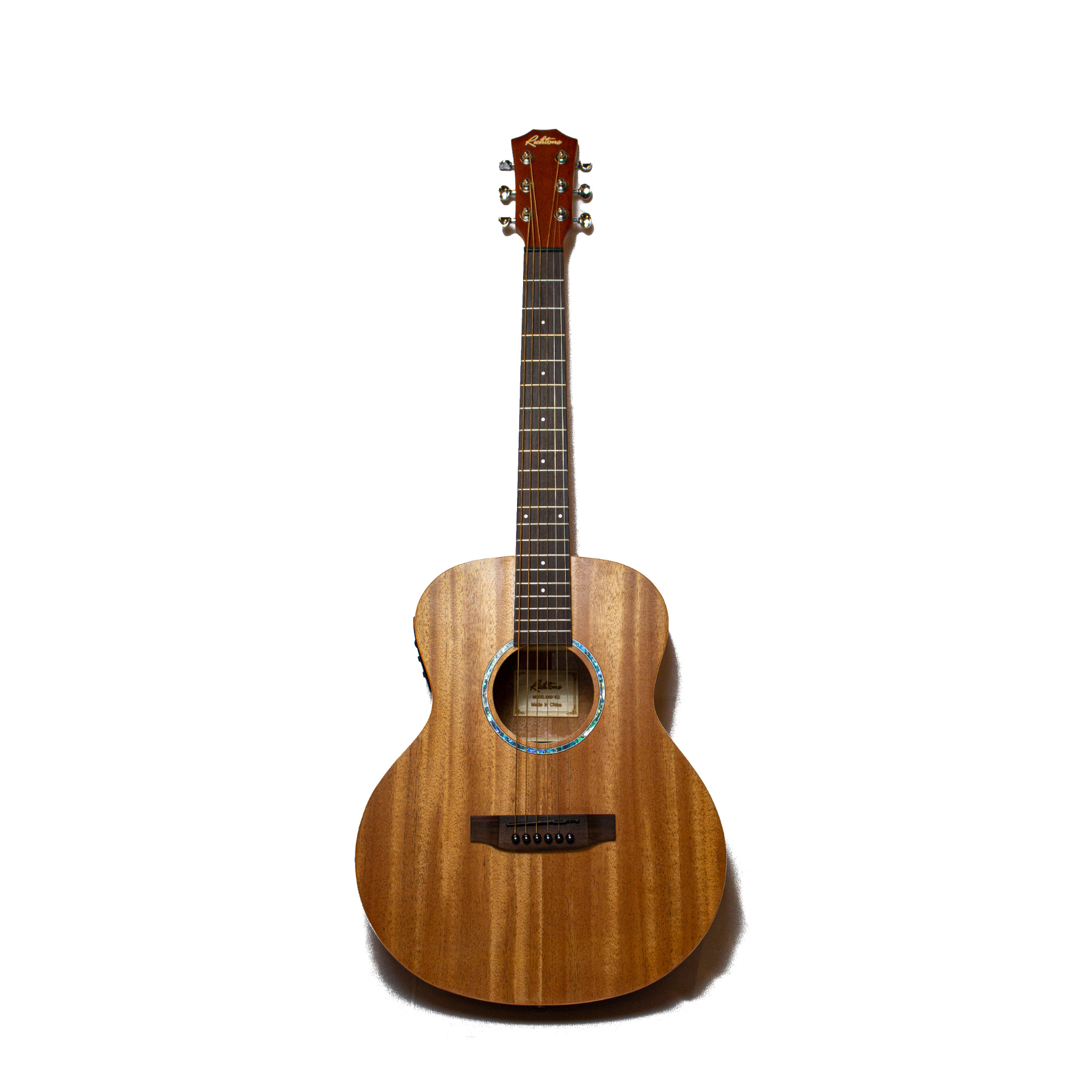 Richtone RT BG2 EQ NA Travel Electro Acoustic Guitar - All Mahogany