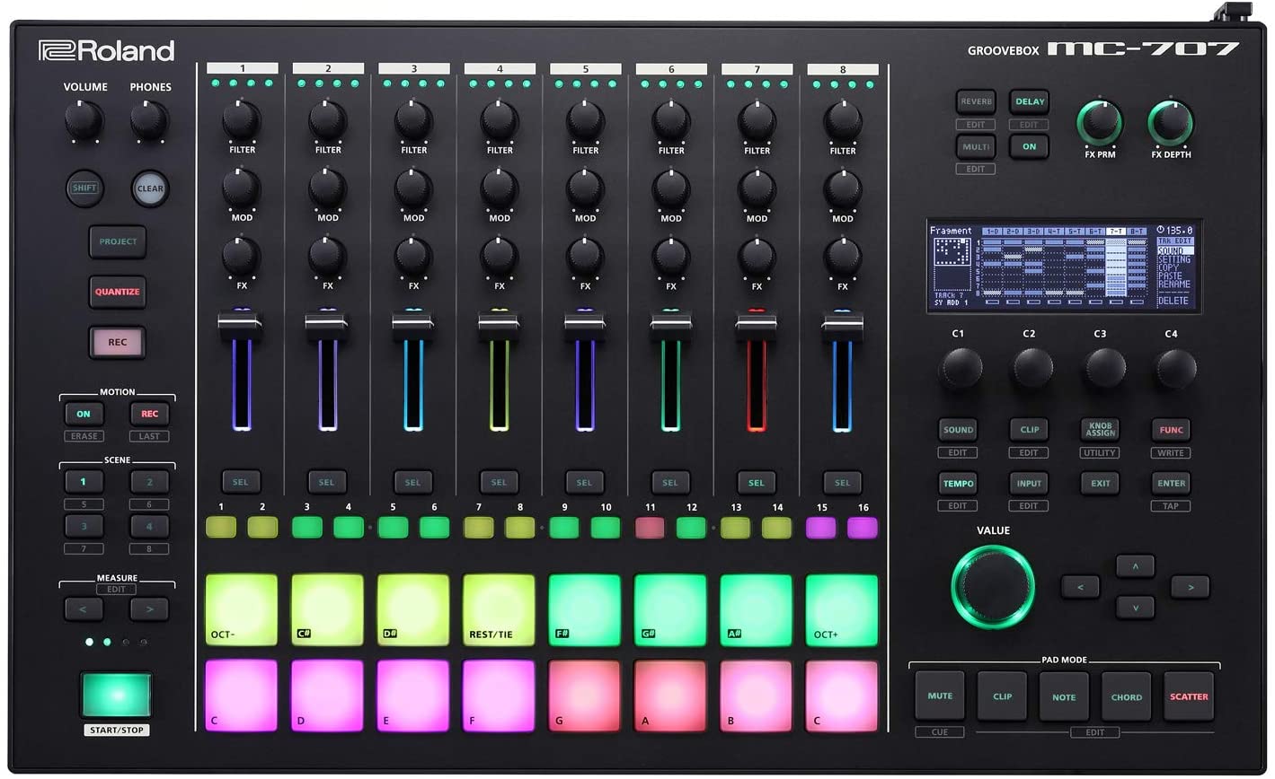Roland MC-707 Groovebox Professional Music Production Workstation