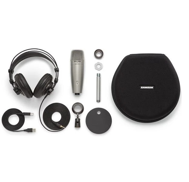 Samson C01U PRO Podcasting Pack USB Studio Condenser Microphone with Accessories