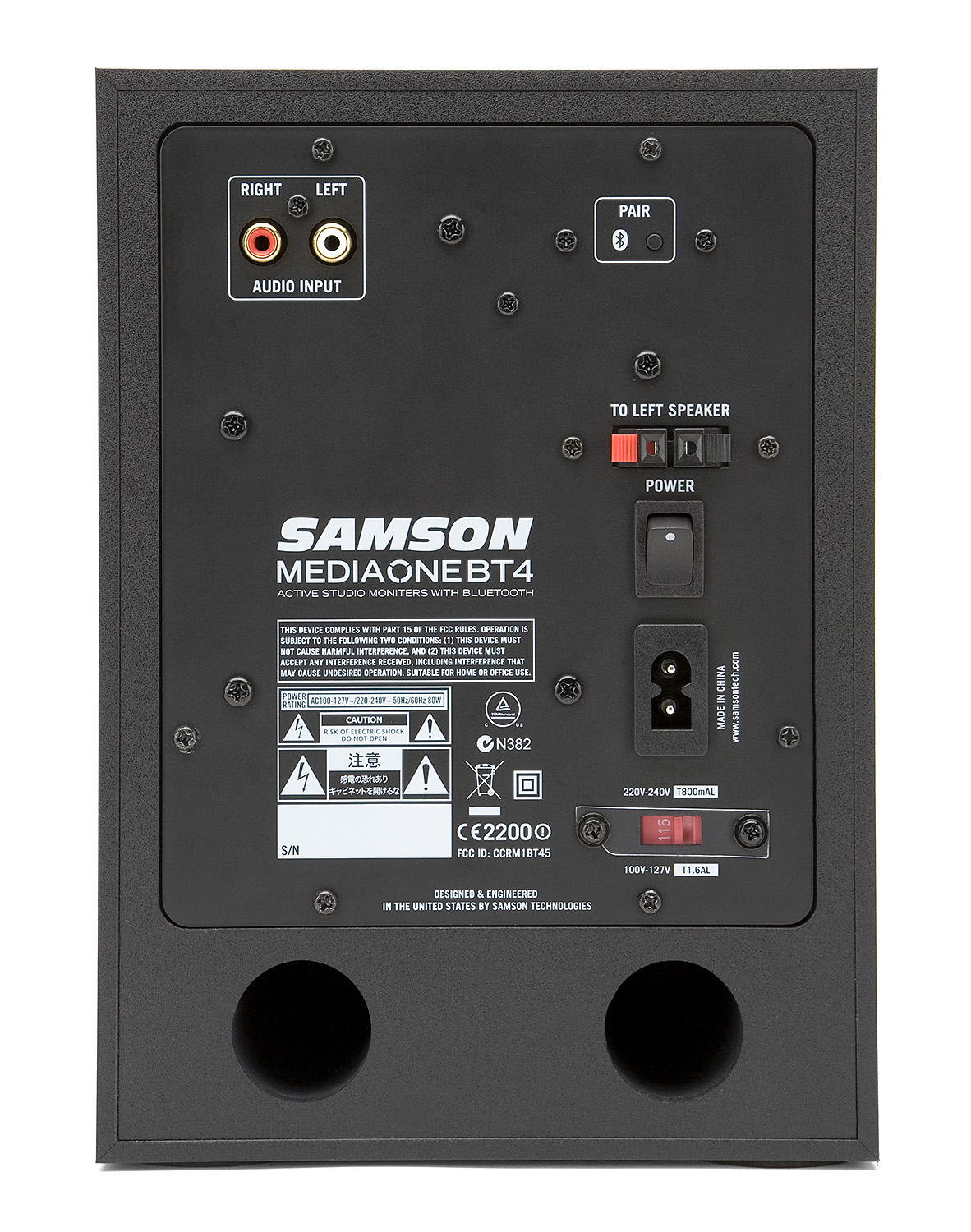 Samson MediaOne BT4 4 Powered Monitors with Bluetooth