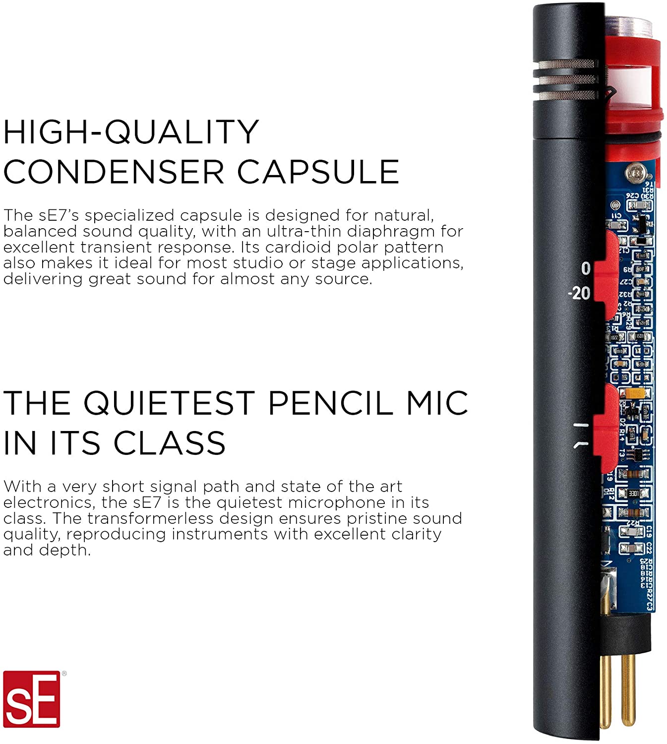 sE Electronics sE7 Small Diaphragm Condenser Microphone