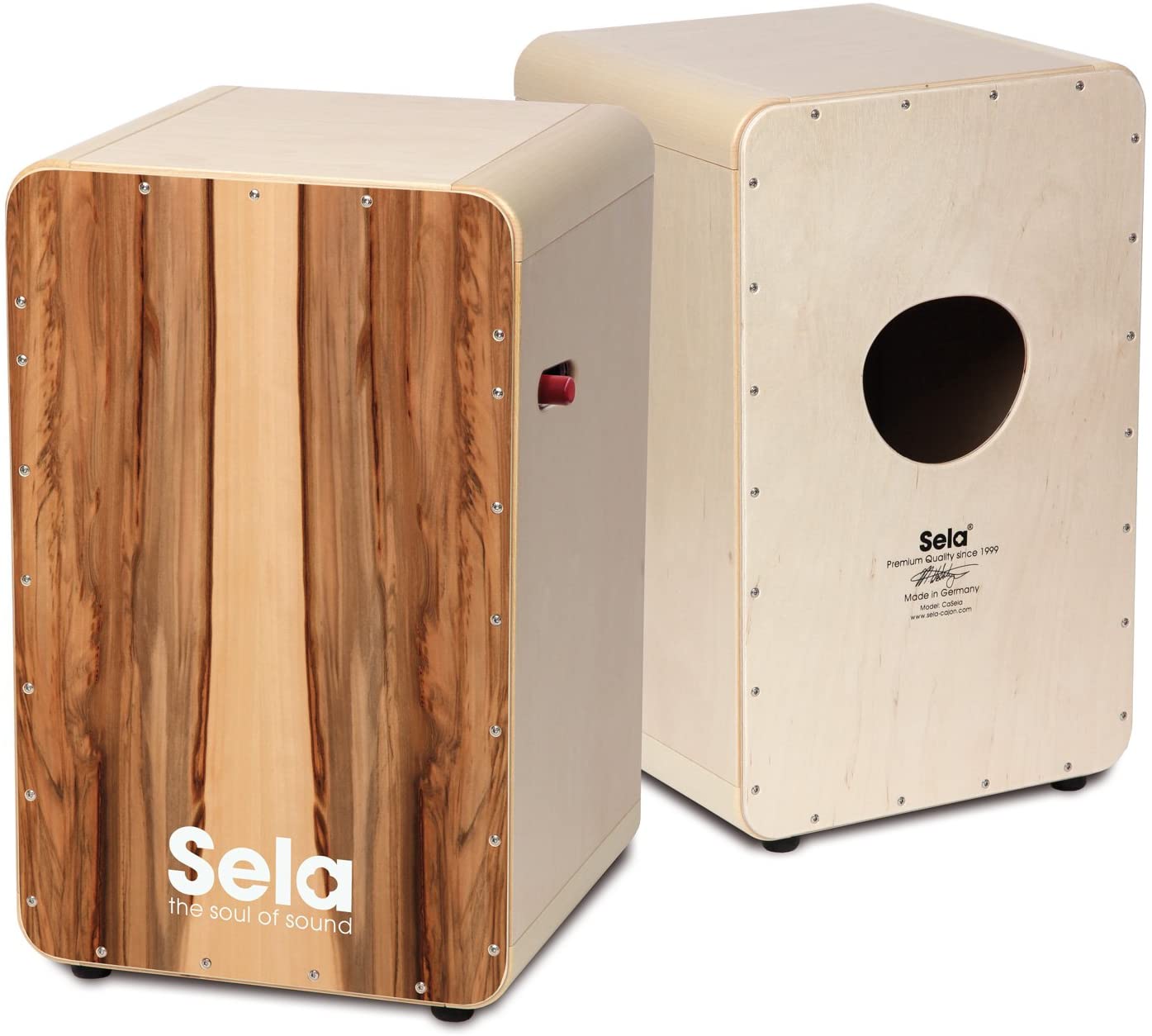 Sela SE 010 CaSela Pro Satin Nut Professional Cajon with Snare OnOff Mechanism