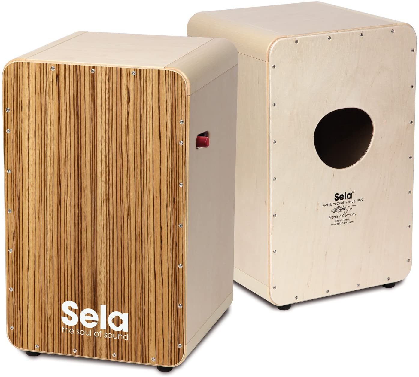 Sela SE 010 CaSela Pro Satin Nut Professional Cajon with Snare OnOff Mechanism