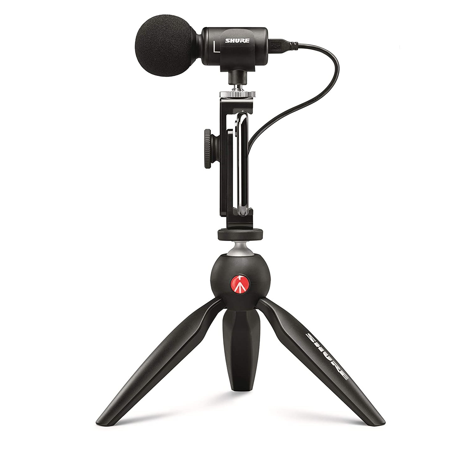 Shure MOTIV MV88 Video Kit Digital Stereo Microphone and Accessories