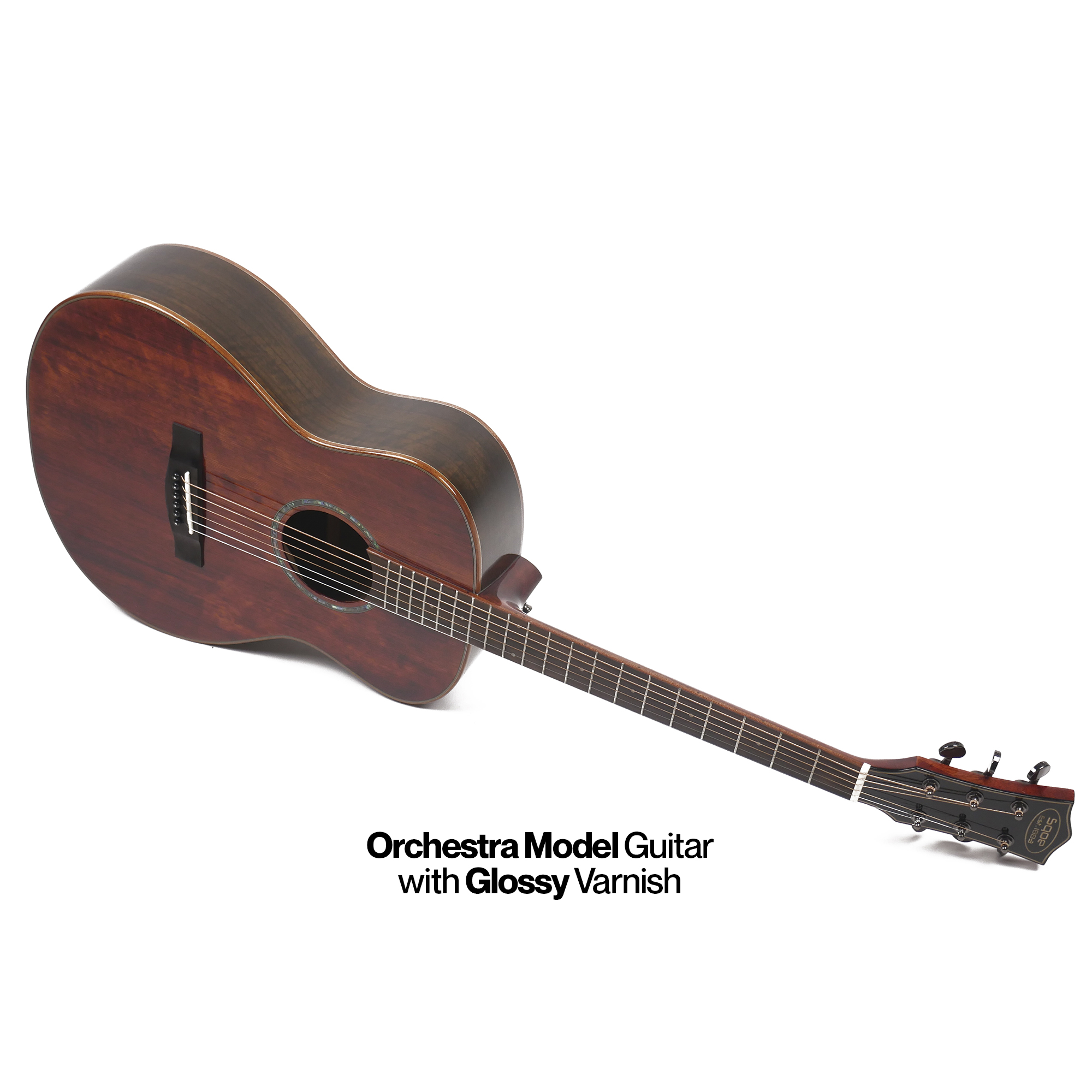 SQOE S200OM FG Solid top Acoustic Guitar - Natural Gloss