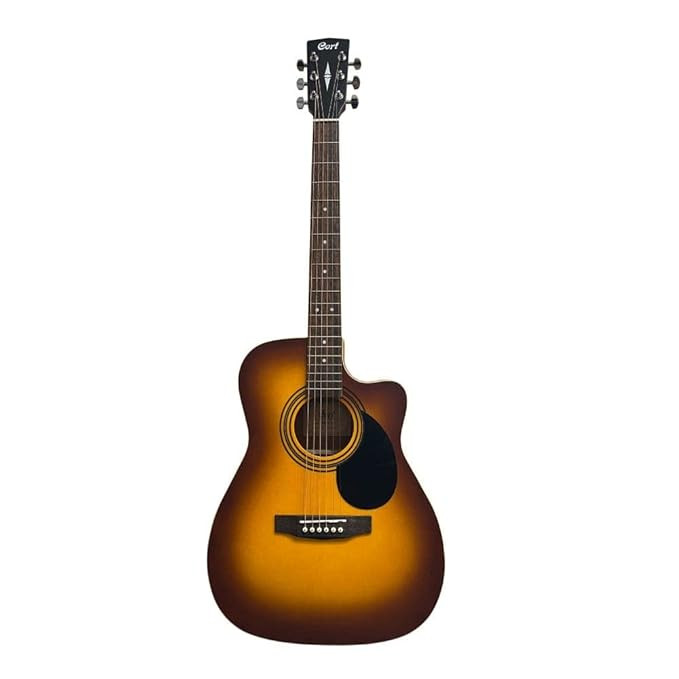 Cort AF500C Standard Series Open Pore Cutaway Acoustic Guitar