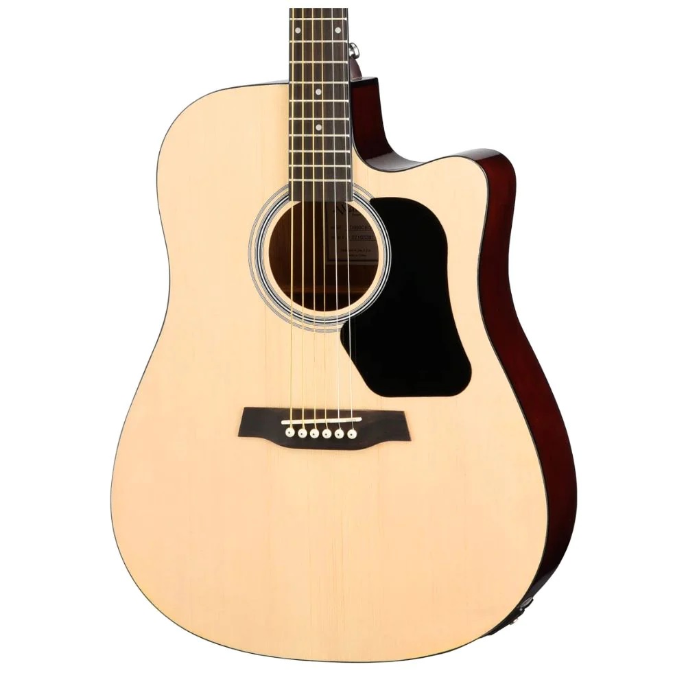 Walden D450CE Dreadnought Cutaway 6 String Electro Acoustic Guitar