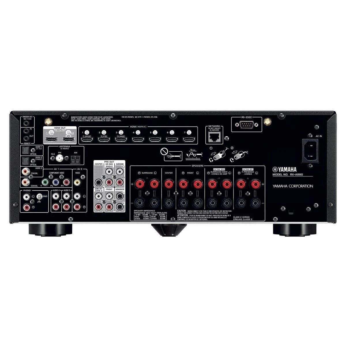 Yamaha RX-A880 Aventage - 72 Channel AV Receiver