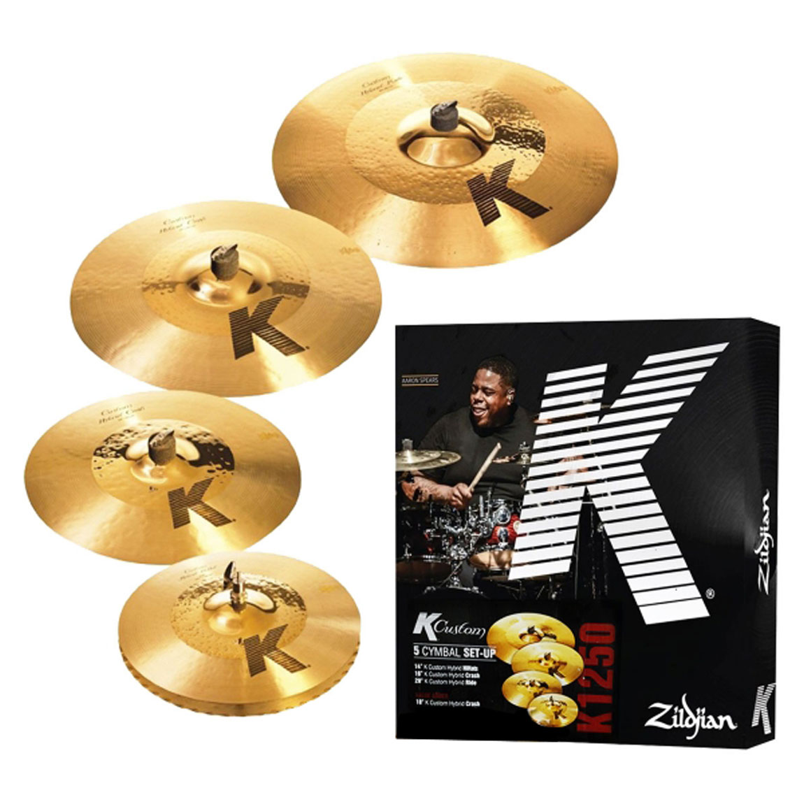 Zildjian K1250 K Custom Hybrid Cymbal Box Set