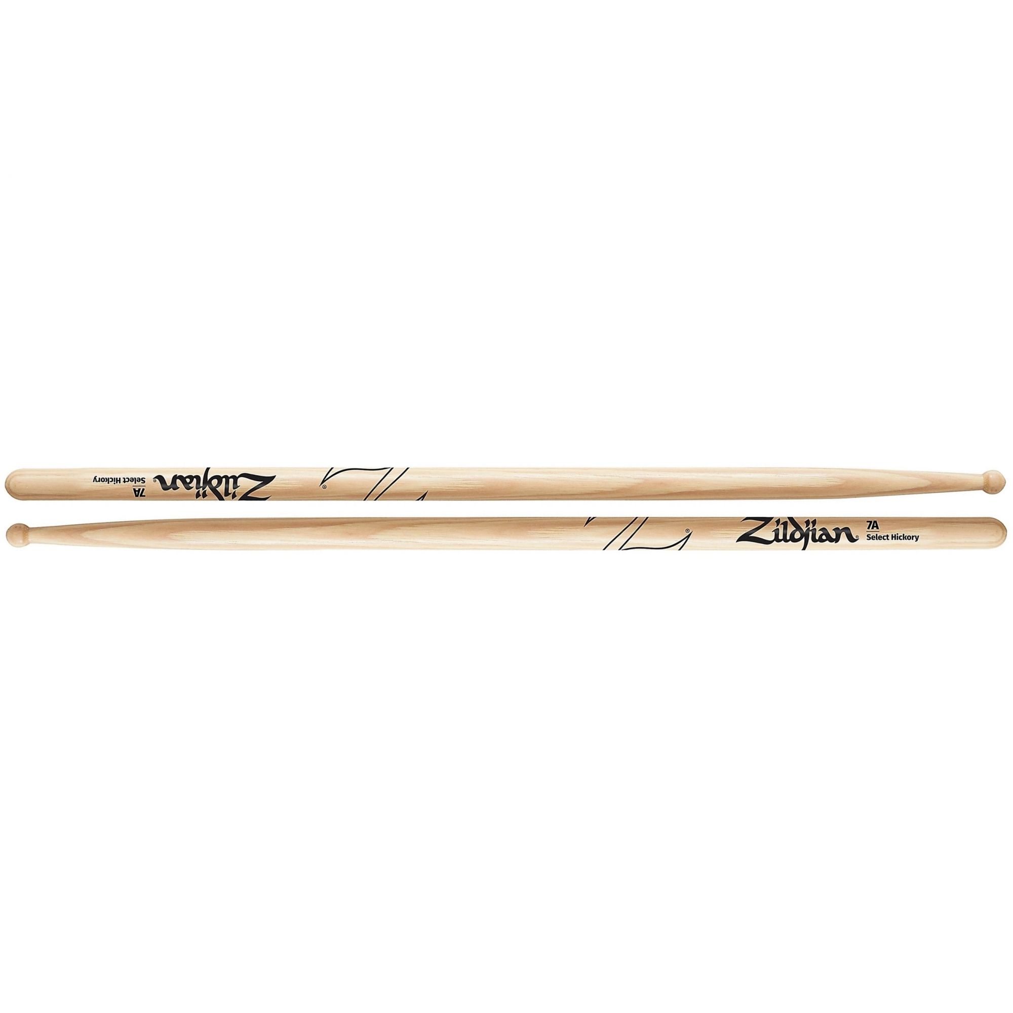 Zildjian Natural Hickory Drum Sticks 7A Wood