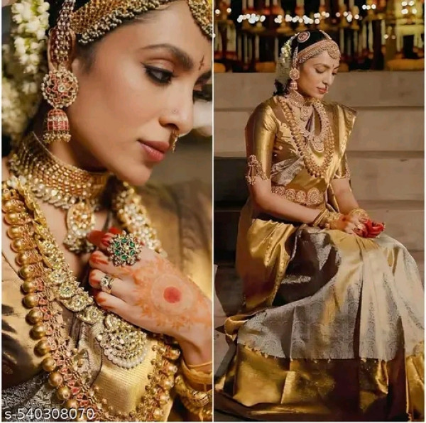 Image of Banarasi soft silk tissue shobita saree