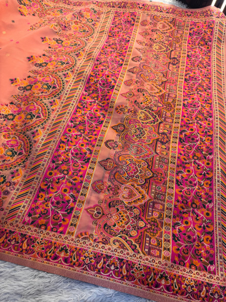 Pashmina silk saree