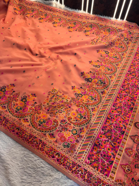 Image of Pashmina silk saree