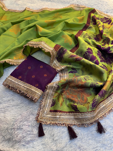 Image of Banarasi soft Silk Saree