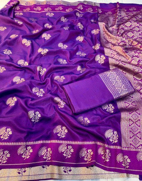 Image of Banarasi soft Silk Saree