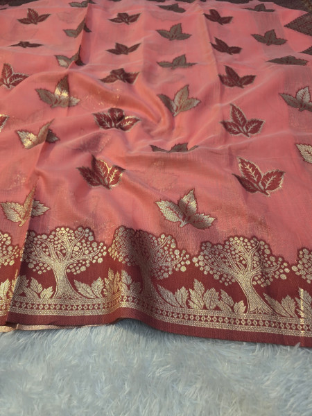 Banarasi linen silk saree