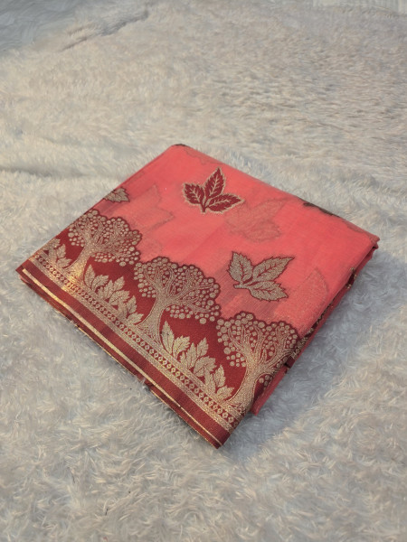 Banarasi linen silk saree