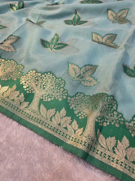 Banarasi linen silk saree