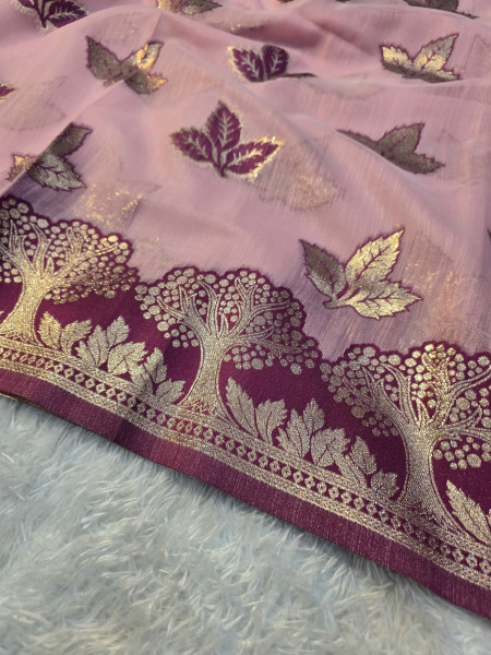 Banarasi Linen Silk Saree
