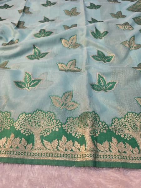 Banarasi linen silk saree