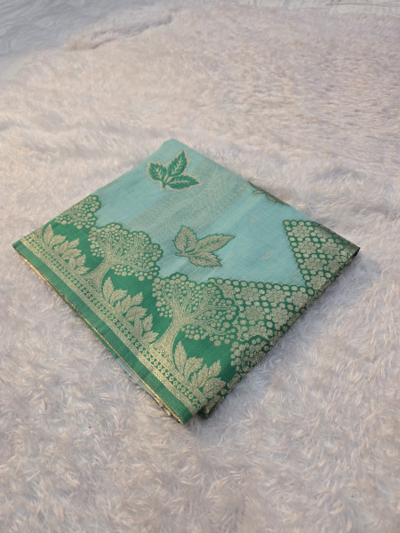 Banarasi linen silk saree