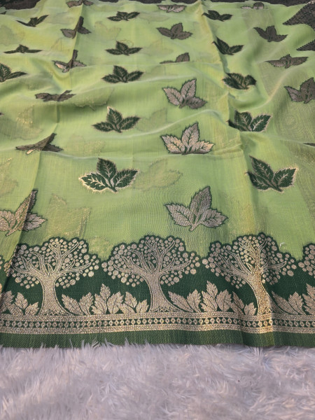 Banarasi linen silk saree