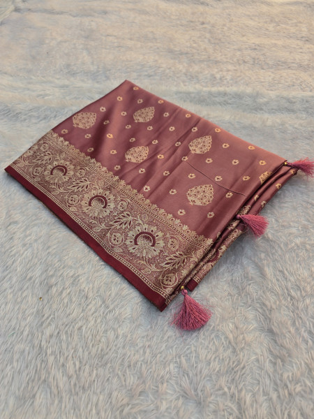 Banarasi Mashru Satin Silk Saree