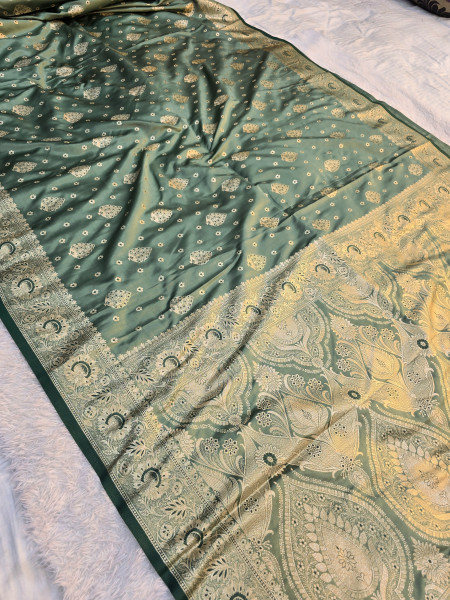 Image of Banarasi Mashru Satin Silk Saree