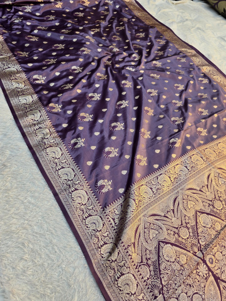 Image of Banarasi Mashru Satin Silk Saree