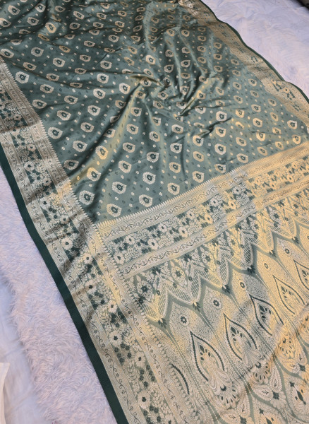 Image of Banarasi Mashru Satin Silk Saree