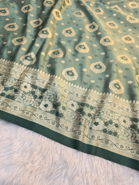 Banarasi Mashru Satin Silk Saree