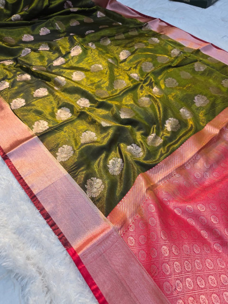 Image of Banarasi Satin Silk Saree