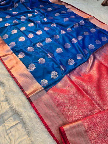 Image of Banarasi Satin Silk Saree