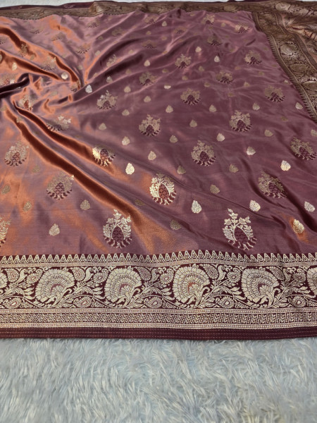 Banarasi Mashru Satin Silk Saree