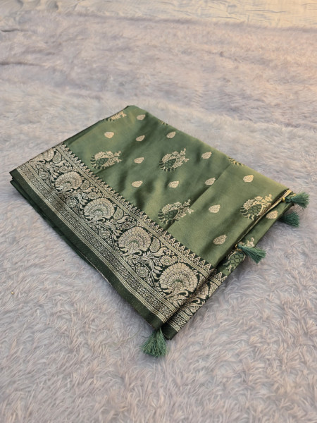 Banarasi Mashru Satin Silk Saree