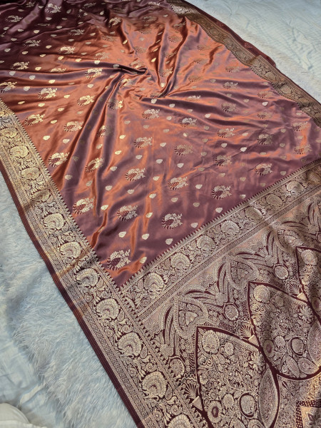 Image of Banarasi Mashru Satin Silk Saree