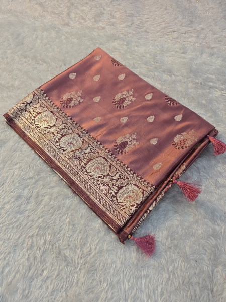 Banarasi Mashru Satin Silk Saree