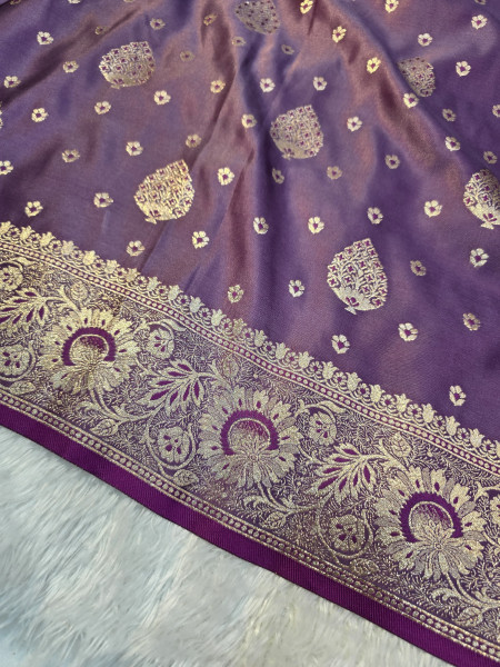 Banarasi Mashru Satin Silk Saree