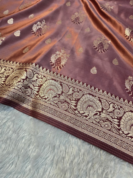 Banarasi Mashru Satin Silk Saree