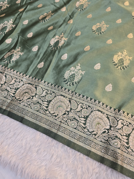 Banarasi Mashru Satin Silk Saree