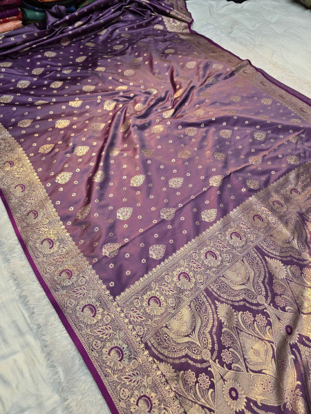 Image of Banarasi Mashru Satin Silk Saree