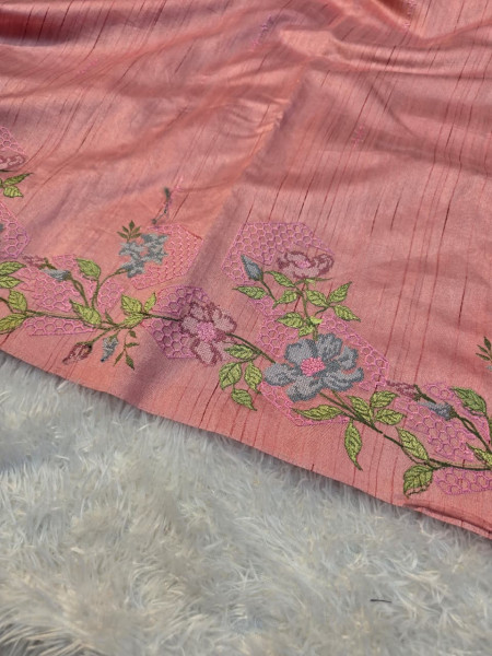 Linen Silk Embroidery