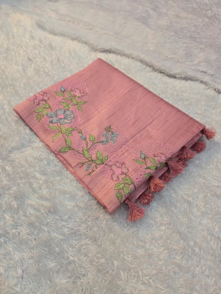 Image of Linen Silk Embroidery