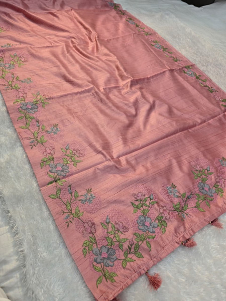 Linen Silk Embroidery