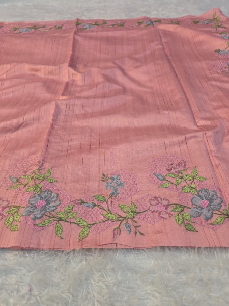 Linen Silk Embroidery